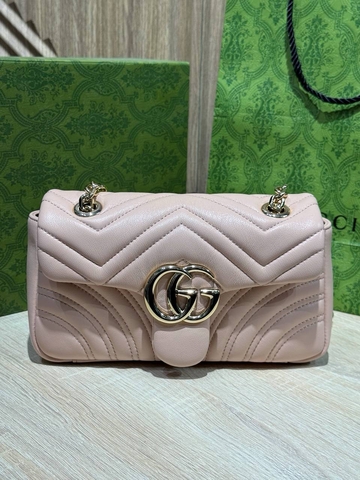 Gucci сумка женские натуральная кожа розовые премиум 561828LM