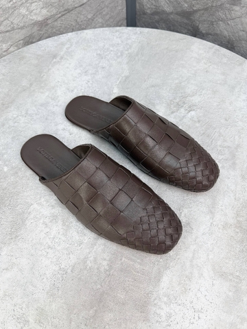 Bottega Veneta мюли мужские натуральная кожа летние весенние / осенние коричневые премиум 416988LB