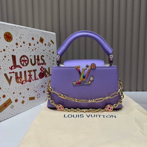 Louis Vuitton сумка женские натуральная кожа фиолетовые люкс 155078UM