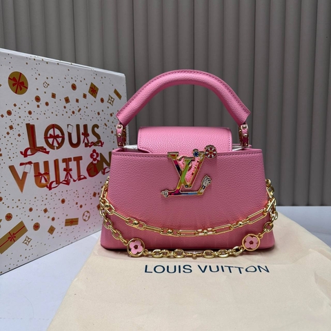 Louis Vuitton сумка женские натуральная кожа розовые люкс 954843ST