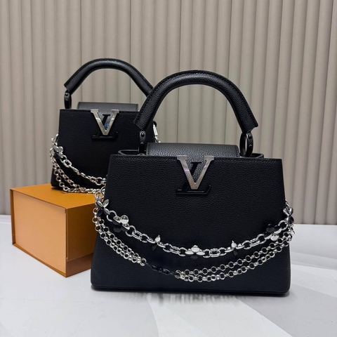 Louis Vuitton сумка женские натуральная кожа черные люкс 245016TF