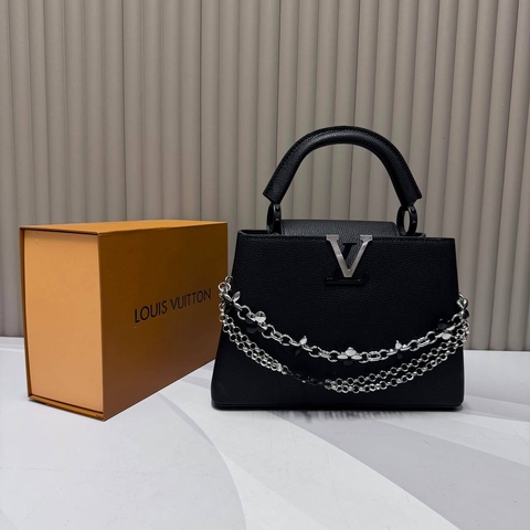 Louis Vuitton сумка женские натуральная кожа черные люкс 342090JV