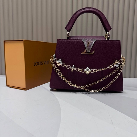 Louis Vuitton сумка женские натуральная кожа бордовые люкс 168680PN