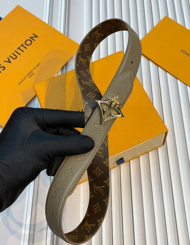 Louis Vuitton Flowergram ремень мужские канва натуральная кожа зеленые коричневые премиум 975500GU