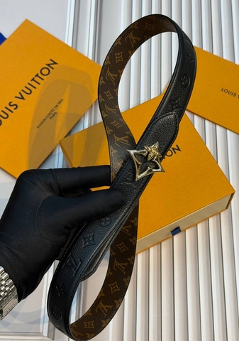 Louis Vuitton Flowergram ремень мужские канва натуральная кожа коричневые черные премиум 962466KS