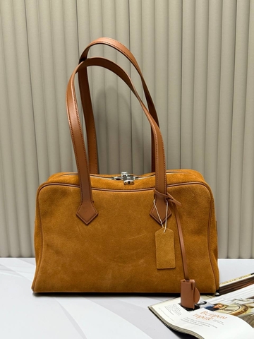 Hermes сумка женские натуральная замша оранжевые люкс 498668SC