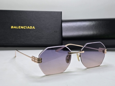 Balenciaga очки женские золотистые премиум 963710CD