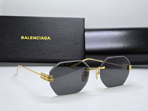 Balenciaga очки женские золотистые премиум 864379XY