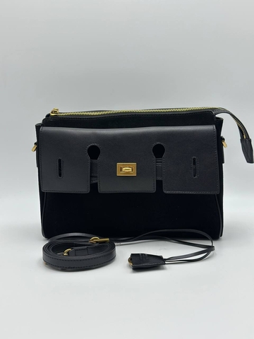 Balenciaga сумка женские натуральная кожа натуральная замша черные люкс 153527KR