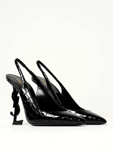 Yves Saint Laurent туфли женские натуральная кожа летние весенние / осенние черные премиум 719782XA