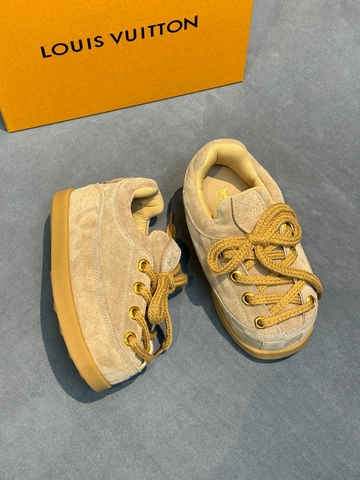 Louis Vuitton x Nigo Yeti Beige кроссовки женские натуральная замша весенние / осенние бежевые премиум 748475HU