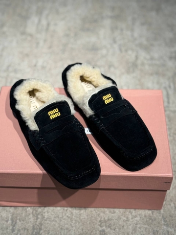 Miu Miu лоферы артикул 162406FU в интернет-магазине «GLOBESTYLE»