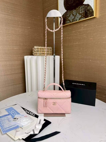 Chanel сумка женские натуральная кожа розовые премиум 327962GT