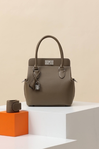 Hermes сумка женские натуральная кожа коричневые премиум 486363YS