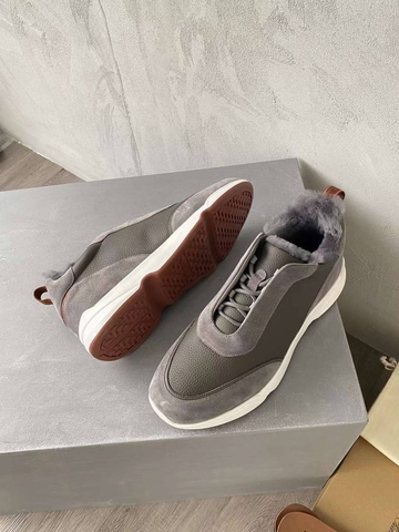Loro Piana Week End Walk кроссовки мужские натуральная кожа натуральная замша зимние бежевые премиум 829286GD