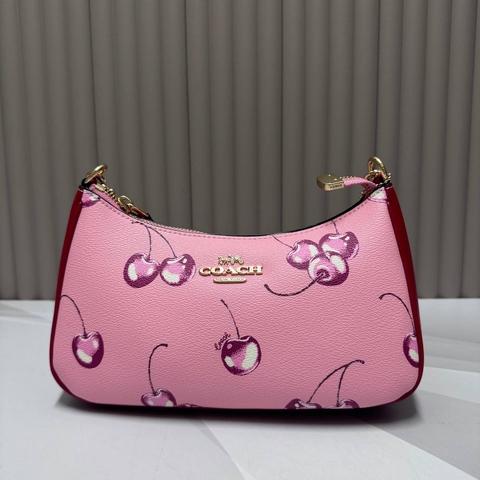 Coach сумка женские канва натуральная кожа розовые люкс 619565BQ