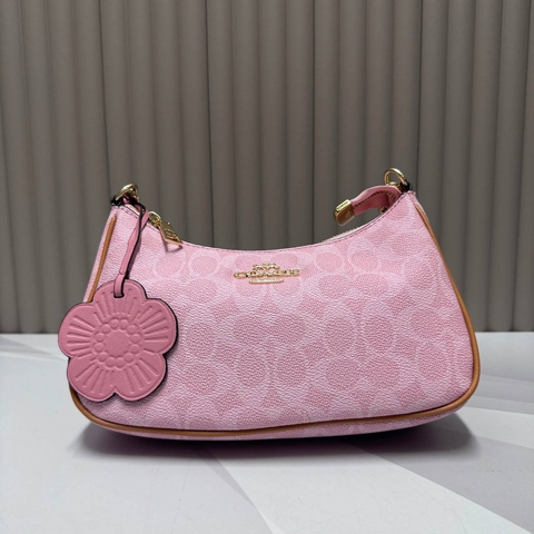 Coach сумка женские канва натуральная кожа розовые люкс 598807UJ