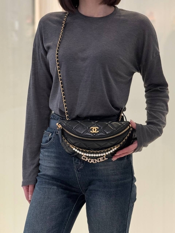 Chanel сумка женские натуральная кожа черные премиум 536854TJ