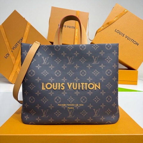 Louis Vuitton сумка женские канва натуральная кожа коричневые премиум 577493XA