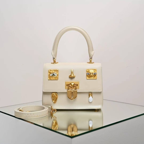 Schiaparelli сумка женские натуральная кожа бежевые премиум 967318DS