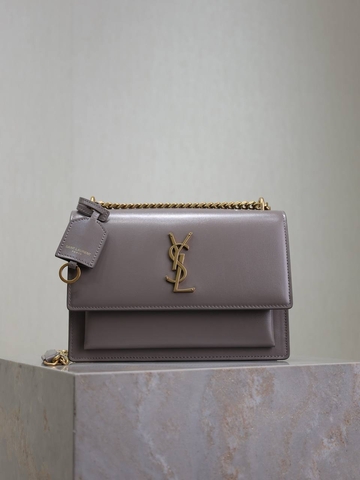 Yves Saint Laurent Sunset сумка женские натуральная кожа розовые премиум 845351DV