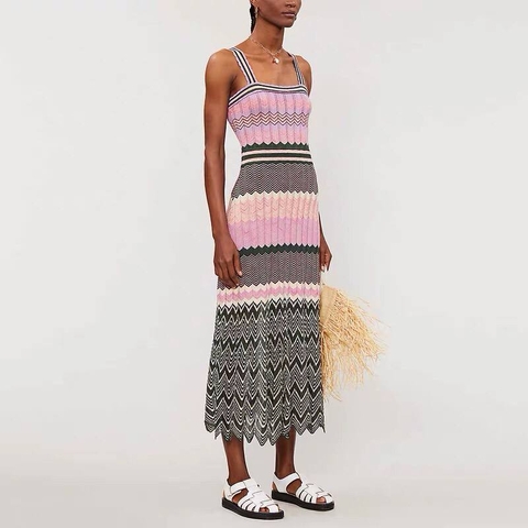 Missoni платье женские розовые микс премиум 425873QP