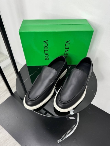 Bottega Veneta лоферы мужские натуральная кожа летние весенние / осенние черные премиум 637707CF