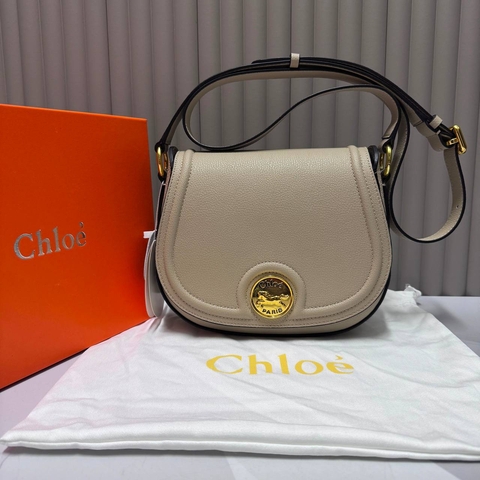 Chloe сумка женские натуральная кожа бежевые люкс 759698RV