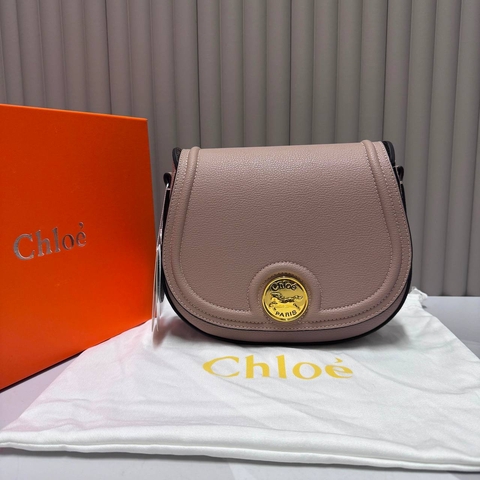 Chloe сумка женские натуральная кожа розовые люкс 109083BR