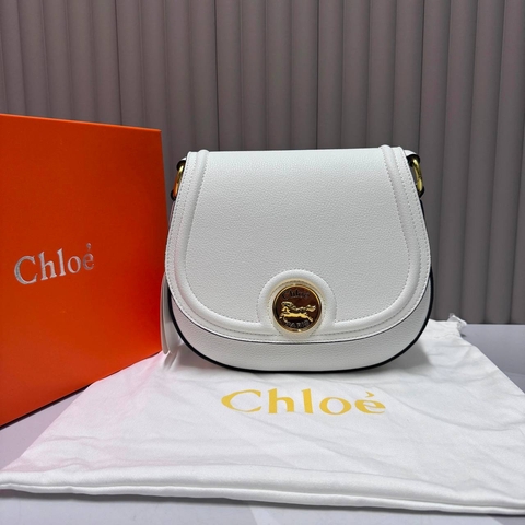 Chloe сумка женские натуральная кожа белые люкс 194311BL