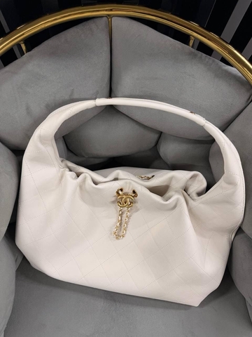 Chanel сумка женские натуральная кожа белые премиум 736602LJ