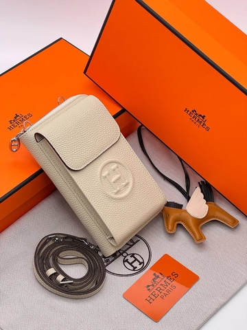 Hermes сумка женские натуральная кожа бежевые люкс 453150BD