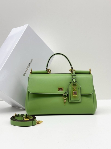 Dolce & Gabbana сумка женские натуральная кожа зеленые люкс 670512IX