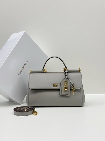 Dolce & Gabbana сумка женские натуральная кожа серые люкс 483870FN