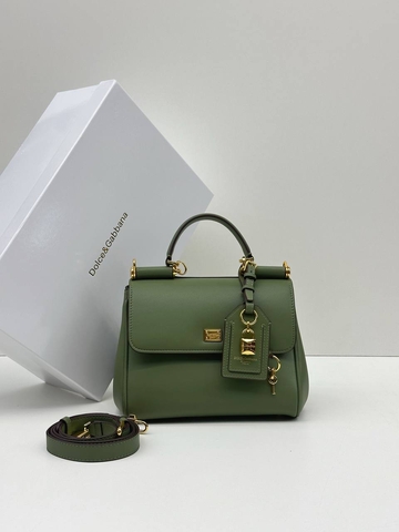 Dolce & Gabbana сумка женские натуральная кожа зеленые люкс 442407WO