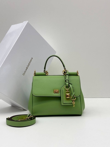 Dolce & Gabbana сумка женские натуральная кожа зеленые люкс 412502GX