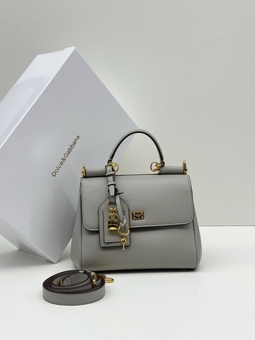 Dolce & Gabbana сумка женские натуральная кожа серые люкс 631786QA