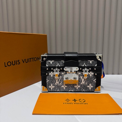 Louis Vuitton сумка женские натуральная кожа текстиль серые черные люкс 914157HQ