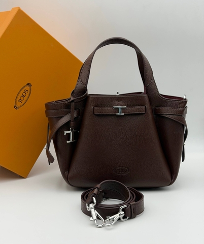 Tod’s сумка женские натуральная кожа коричневые люкс 638640XY