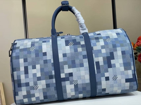 Louis Vuitton Keepall Bandoulière 50 сумка мужские женские канва бежевые премиум 819166CL