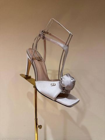 Dior босоножки женские текстиль летние весенние / осенние серые премиум 662424PZ