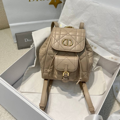 Dior CARO рюкзак женские натуральная кожа бежевые премиум 285042AP