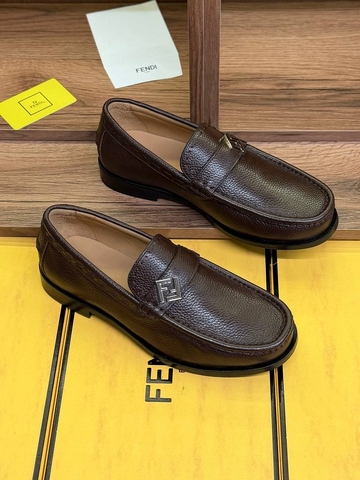 Fendi лоферы мужские натуральная кожа летние весенние / осенние коричневые премиум 855330KW
