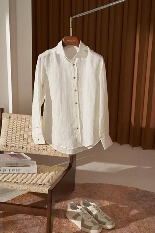 Kiton рубашка мужские весенние / осенние бежевые премиум 832752SO