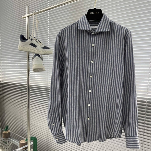 Kiton рубашка мужские весенние / осенние серые премиум 102256TR