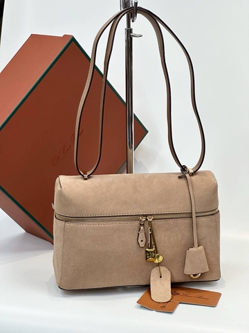 Loro Piana сумка женские натуральная замша бежевые люкс 711463WX