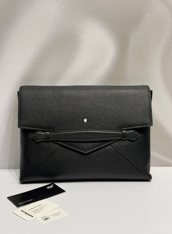 Montblanc клатч мужские натуральная кожа черные премиум 992542HW