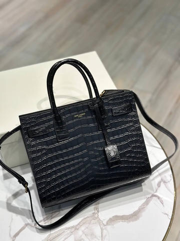 Yves Saint Laurent Sac De Jour сумка женские натуральная кожа черные премиум 656351QW