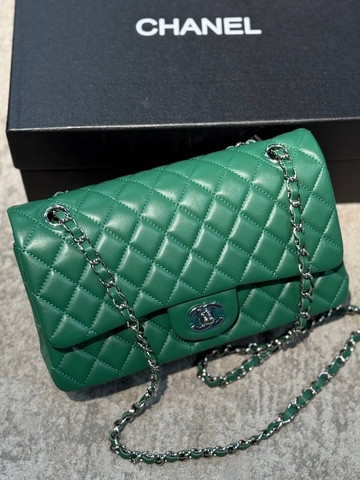 Chanel сумка женские натуральная кожа зеленые премиум 151592DN