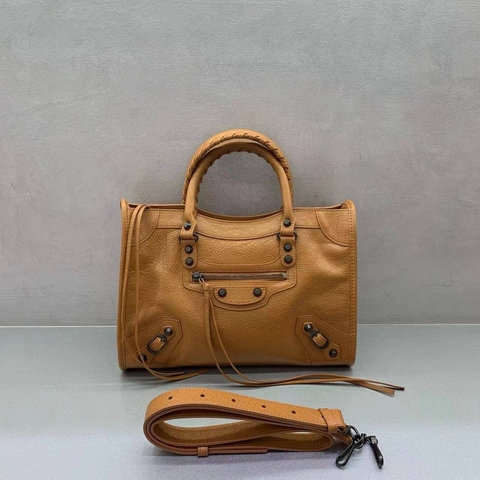 Balenciaga сумка женские натуральная кожа оранжевые премиум 942757XQ
